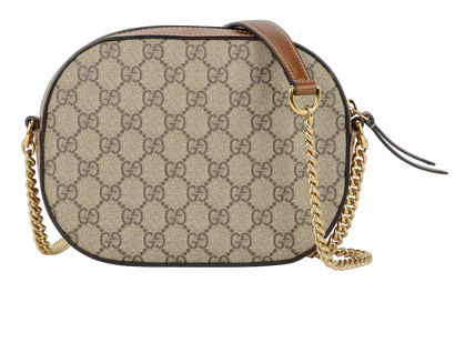 Mini GG Chain Crossbody, &pound;595, Handbags, Beige, Canvas, Front view